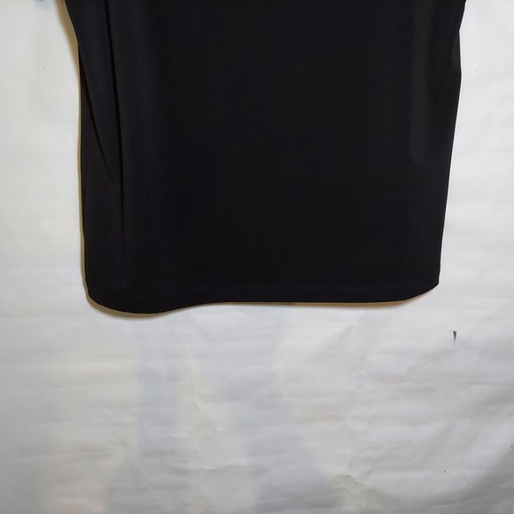 Carmen Marc Valvo Blouse Xl Liquid Jersey Stretchy‎ Casual Preppy Minimalist - Picture 4 of 9